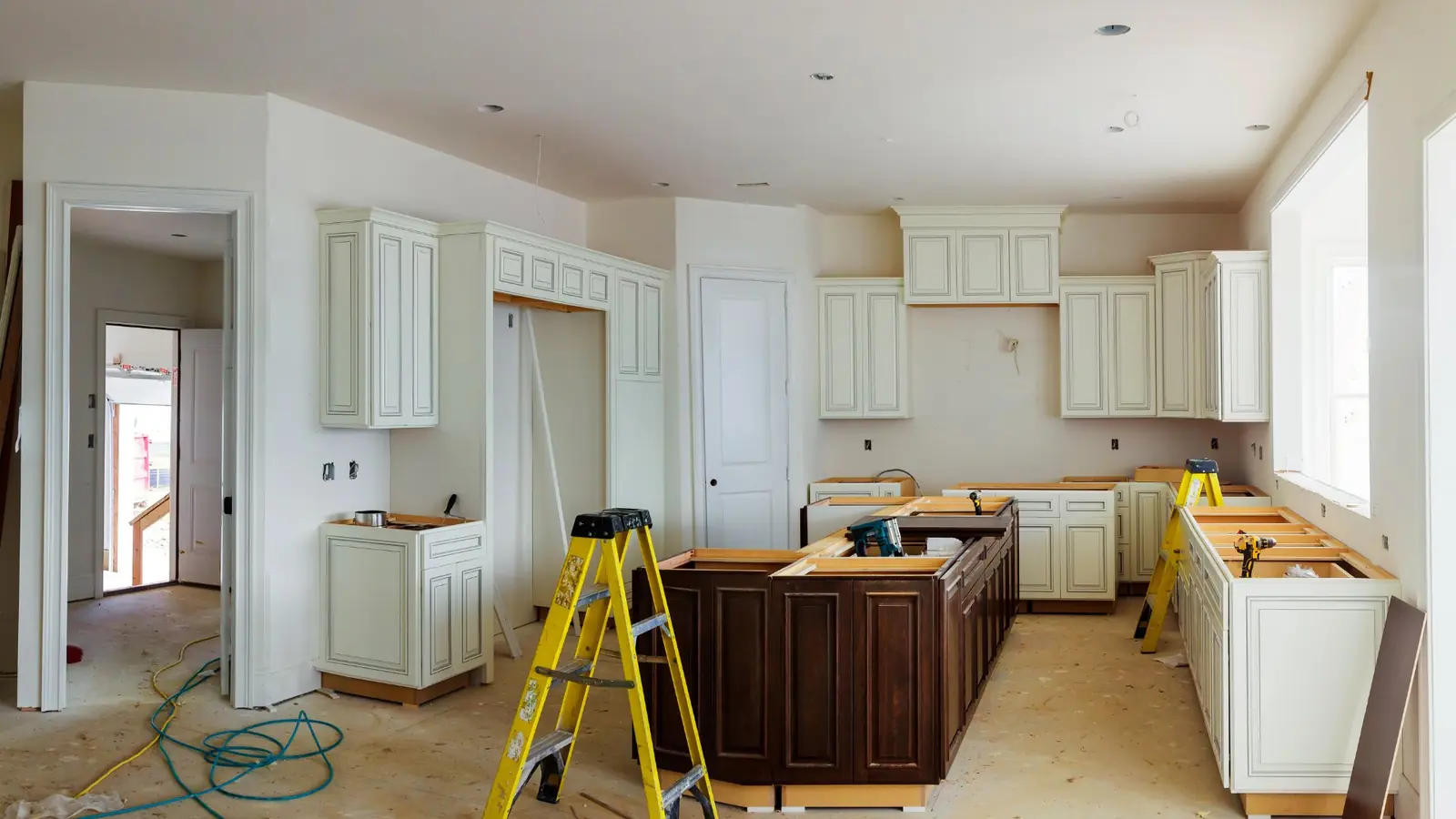 Kitchen cabinet installation showing quality craftsmanship
